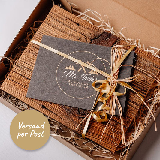 Gutschein in edler Verpackung per Post